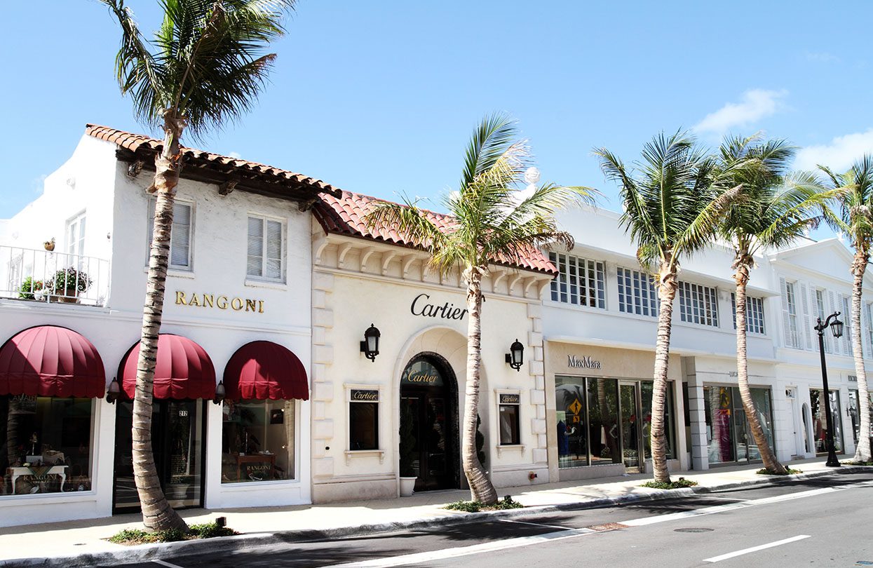 Obchody Worth Avenue v Palm Beach, obrázek s laskavým svolením Oetker Collection