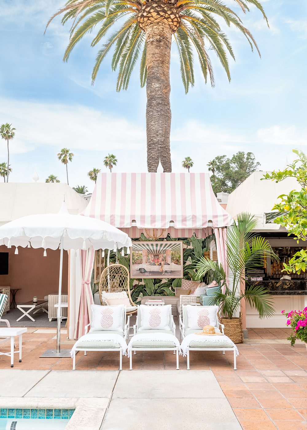 Gray Malin přepracovala Cabana One hotelu The Beverly Hills, Photo Credit - Kolekce Dorchester
